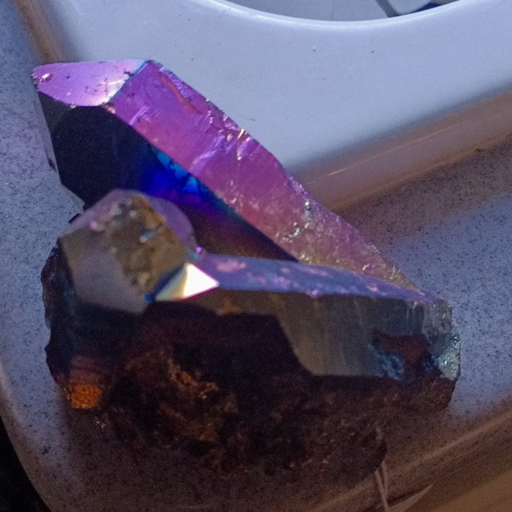 Titanium amethyst
